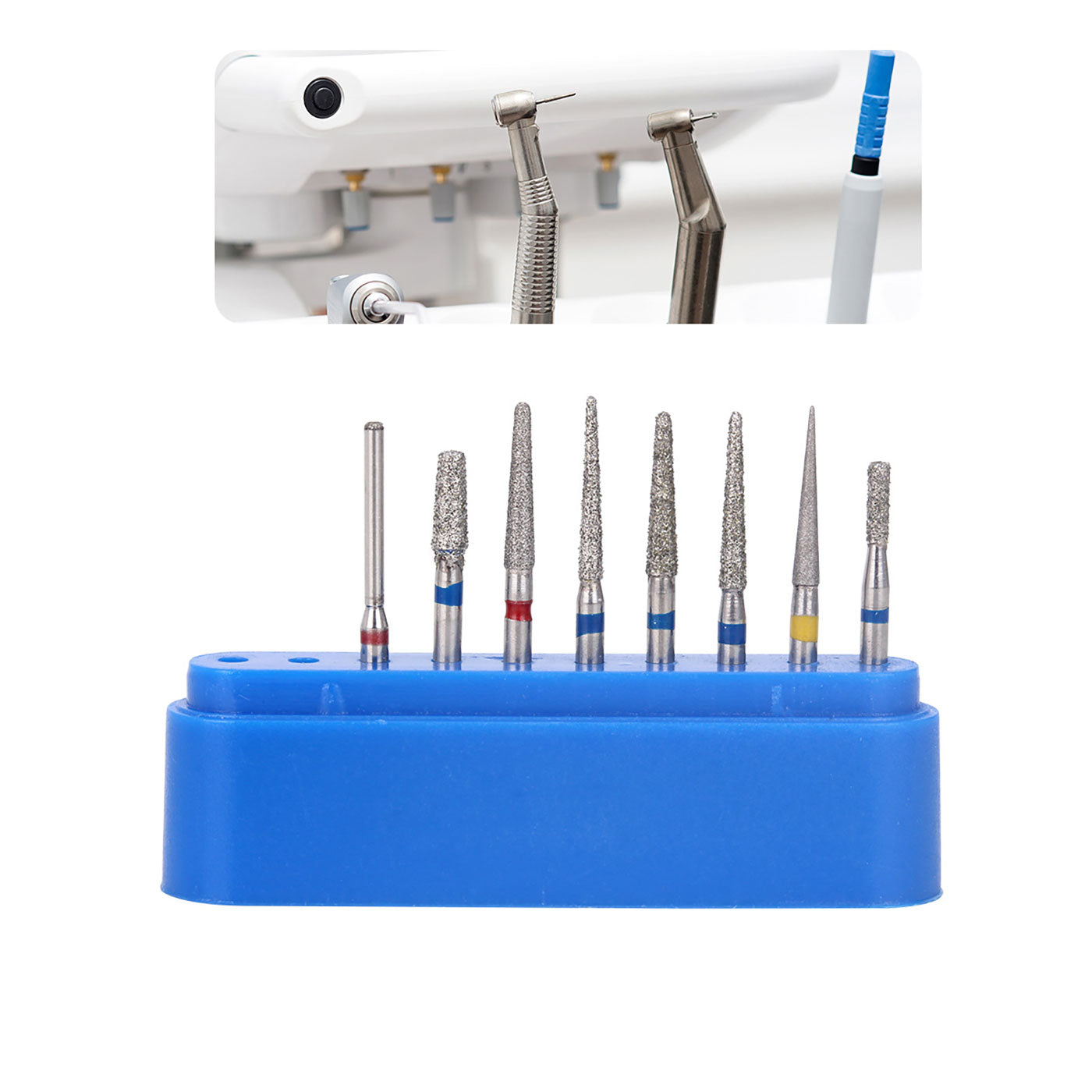 AZDENT Dental Diamond Bur FG-113 Crown Preparation Molar Teeth Kit 8pcs/Kit-azdentall.com