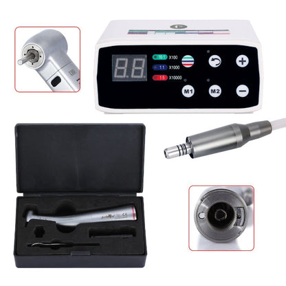 Dental LED Brushless Micro Motor+1:5 LED Increasing Contra Angle Handpiece - azdentall.com