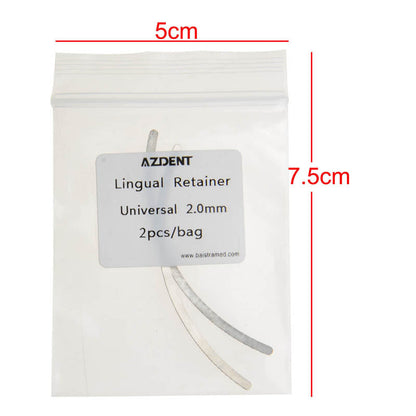 AZDENT Lingual Retainer Mesh Base Universal 2.0mm 2pcs/Bag - azdentall.com