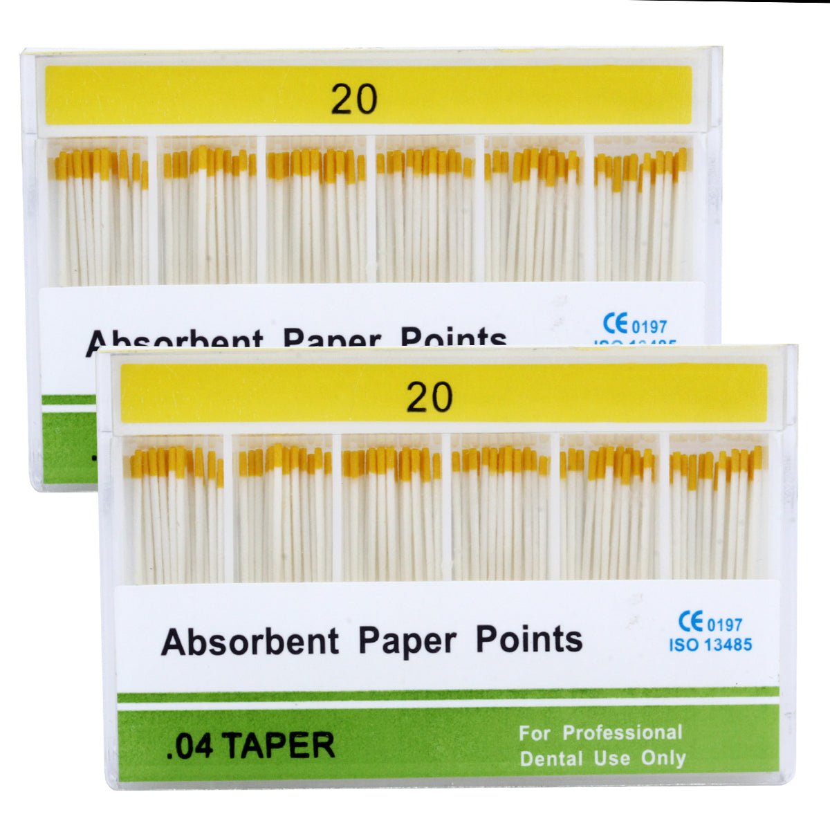 Absorbent Paper Points #15-40 Taper Size 0.04 Color Coded 7 Models 100/Box-azdentall.com