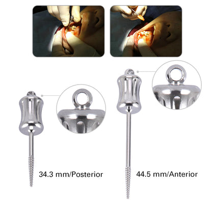 Dental Mini Manual Extractor Apical Root Fragments Drill Short & Long 2 pcs/Bag