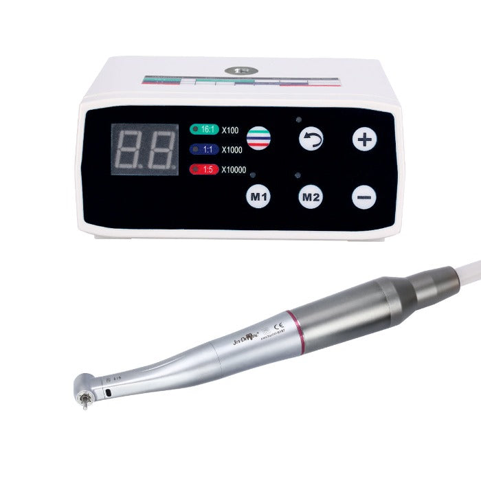 Dental LED Brushless Micro Motor+1:5 LED Increasing Contra Angle Handpiece - azdentall.com