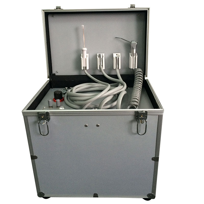 Portable Dental Turbine Machine Dental Delivery Unit Suction System 2/4 Holes