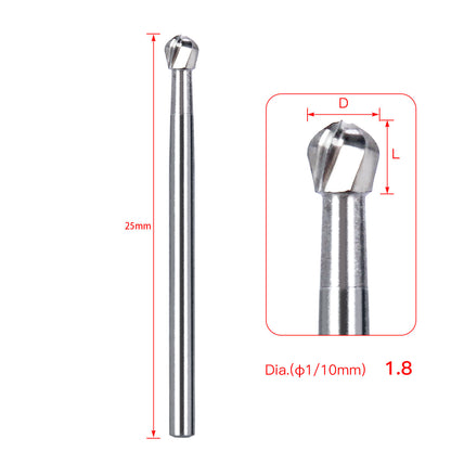 Dental FG #8 SL Surgical Length Round 25mm Carbide Burs 6pcs/Box-azdentall.com