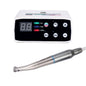 Dental LED Brushless E Type Electric Internal Micro Motor & 1:1 LED Fiber Optic Push Contra Angle Handpiece Set - azdentall.com