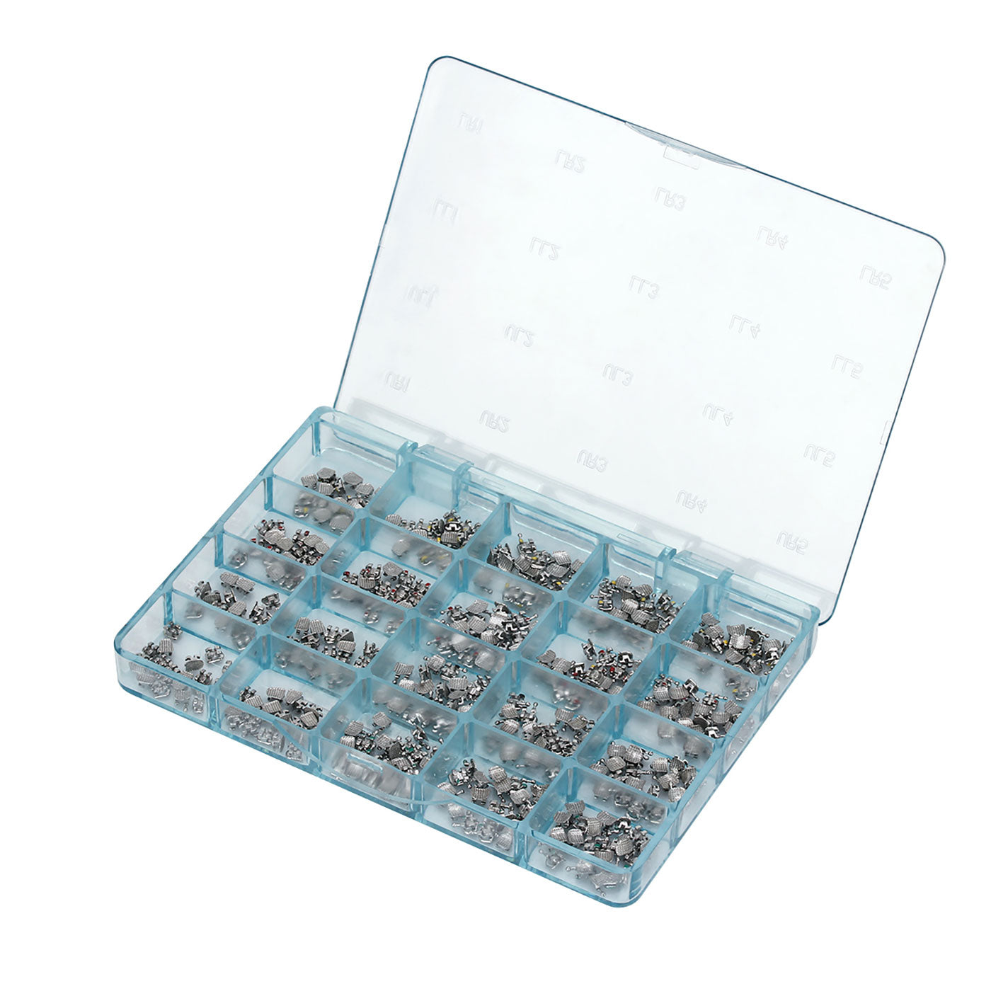 AZDENT Dental Mesh Base Metal Brackets Mini Roth/MBT .022 Hooks on 345 400pcs/Box - azdentall.com