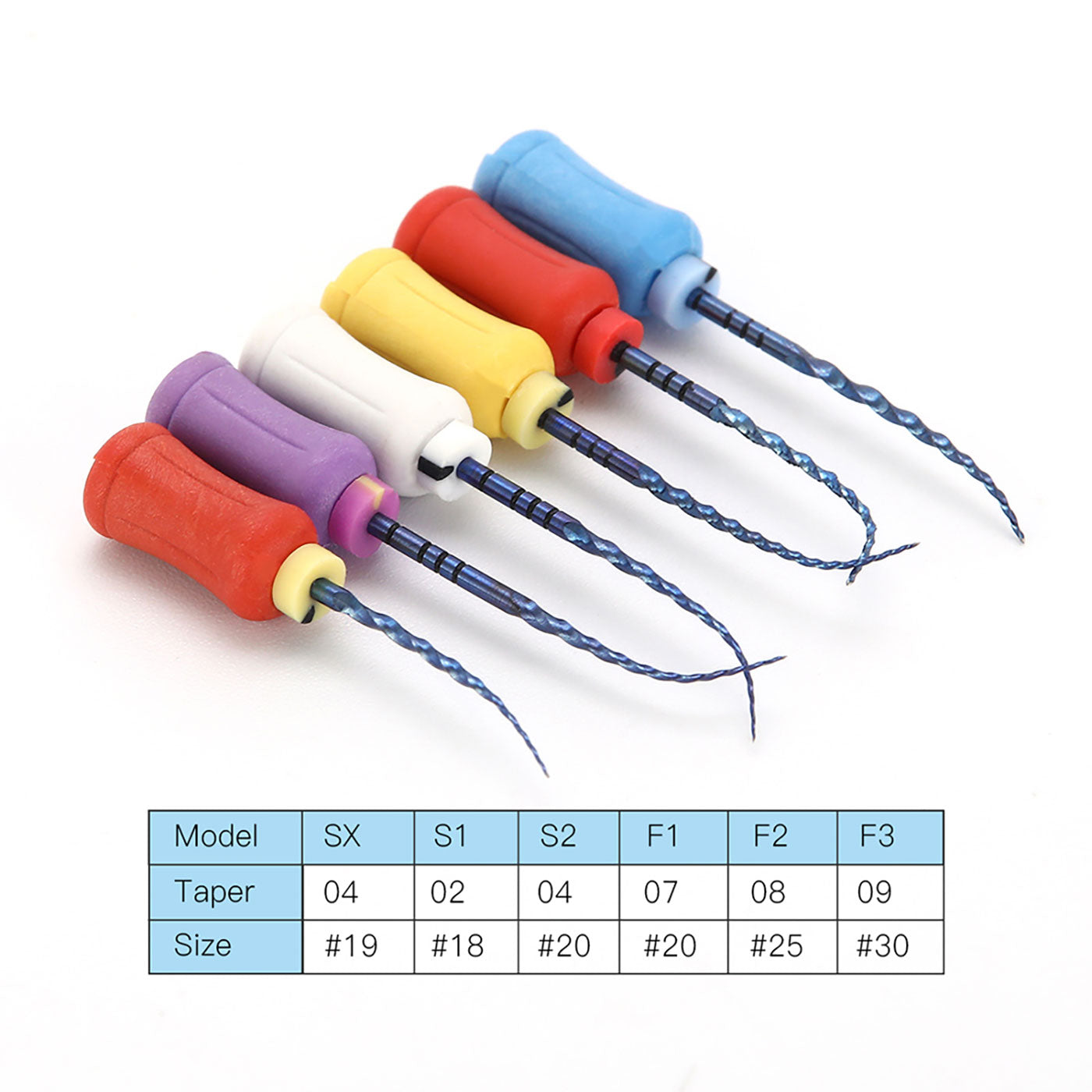 AZDENT Dental Hand NiTi Protaper Super Files Heat Activated 25mm 6Pcs/Pack-azdentall.com