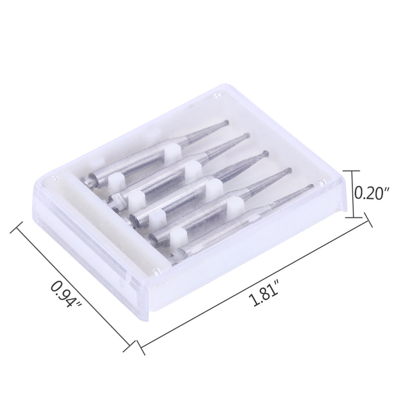Dental RA #2 Round Carbide Bur for Slow Speed Latch 1mm 5pcs/Box-azdentall.com