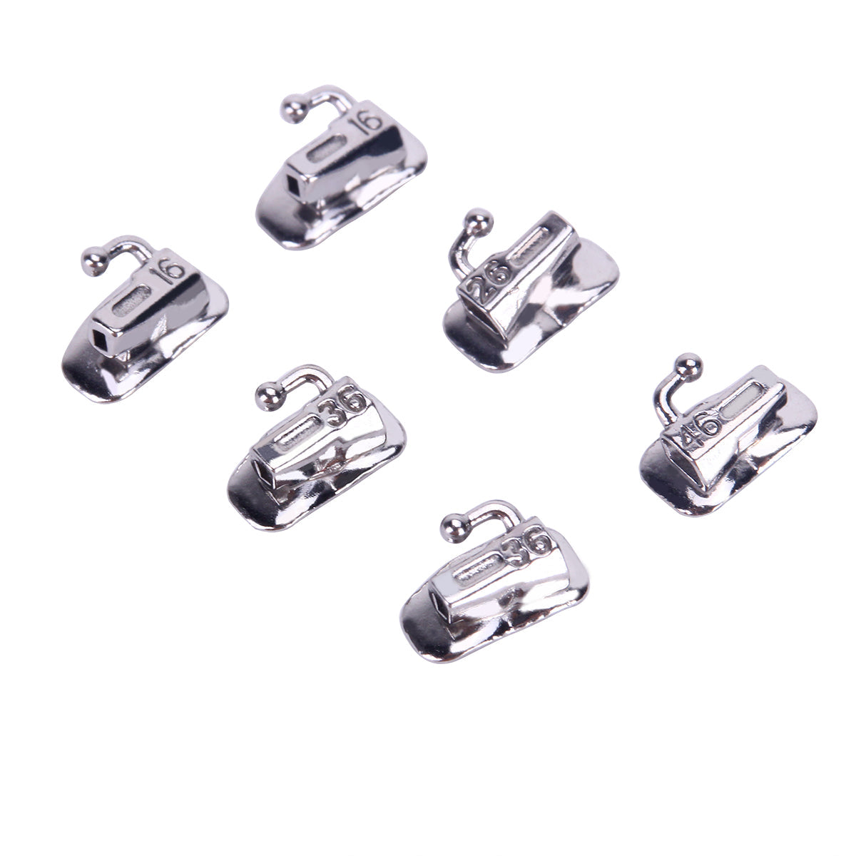 AZDENT Dental Orthodontic Buccal Tube 1st Molar Bondable Split Non-Convertible Roth 0.022 20Sets/Box - azdentall.com