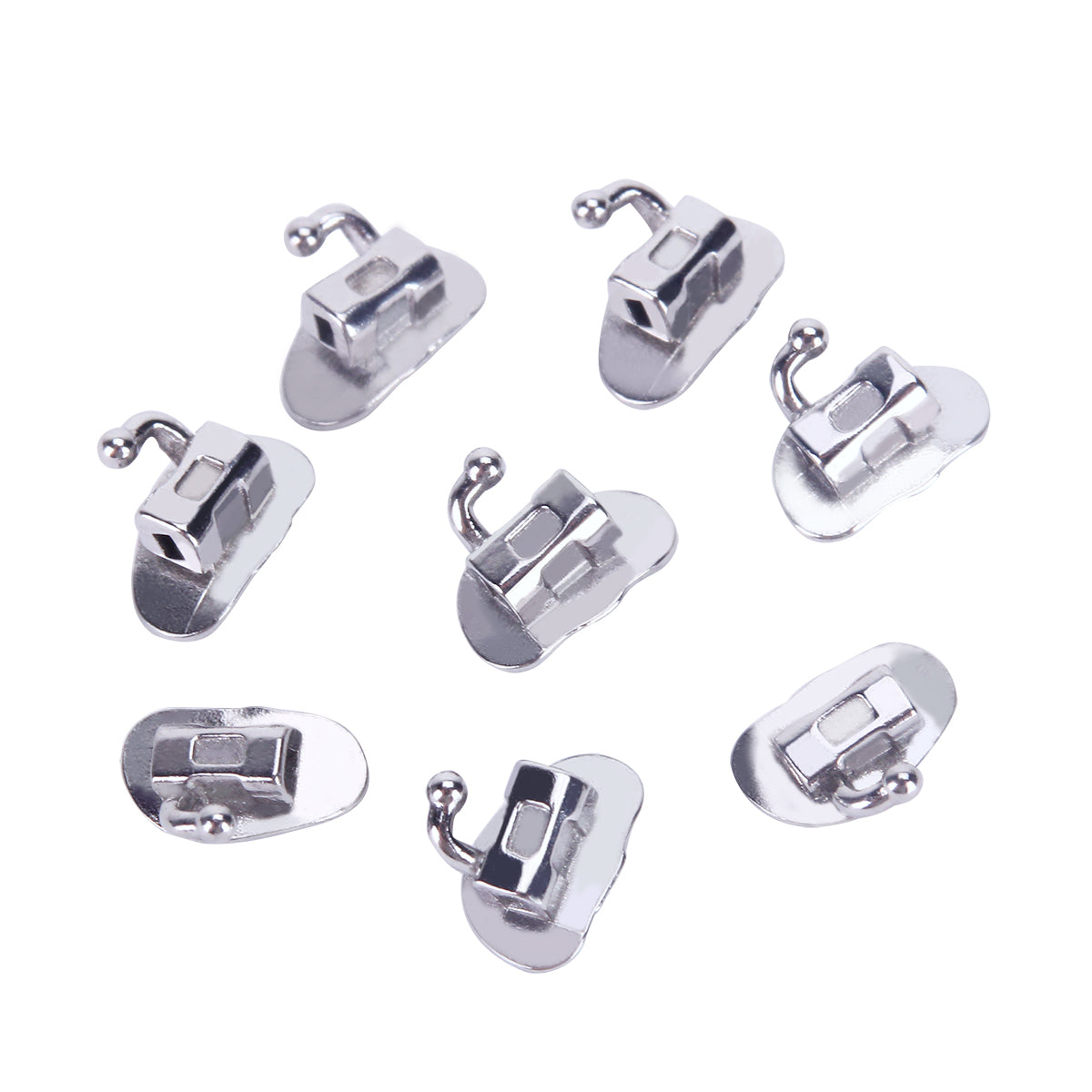 AZDENT Dental Orthodontic Buccal Tube 2nd Molar Bondable Monoblock Non-convertible Roth 0.022 20Sets/Box - azdentall.com