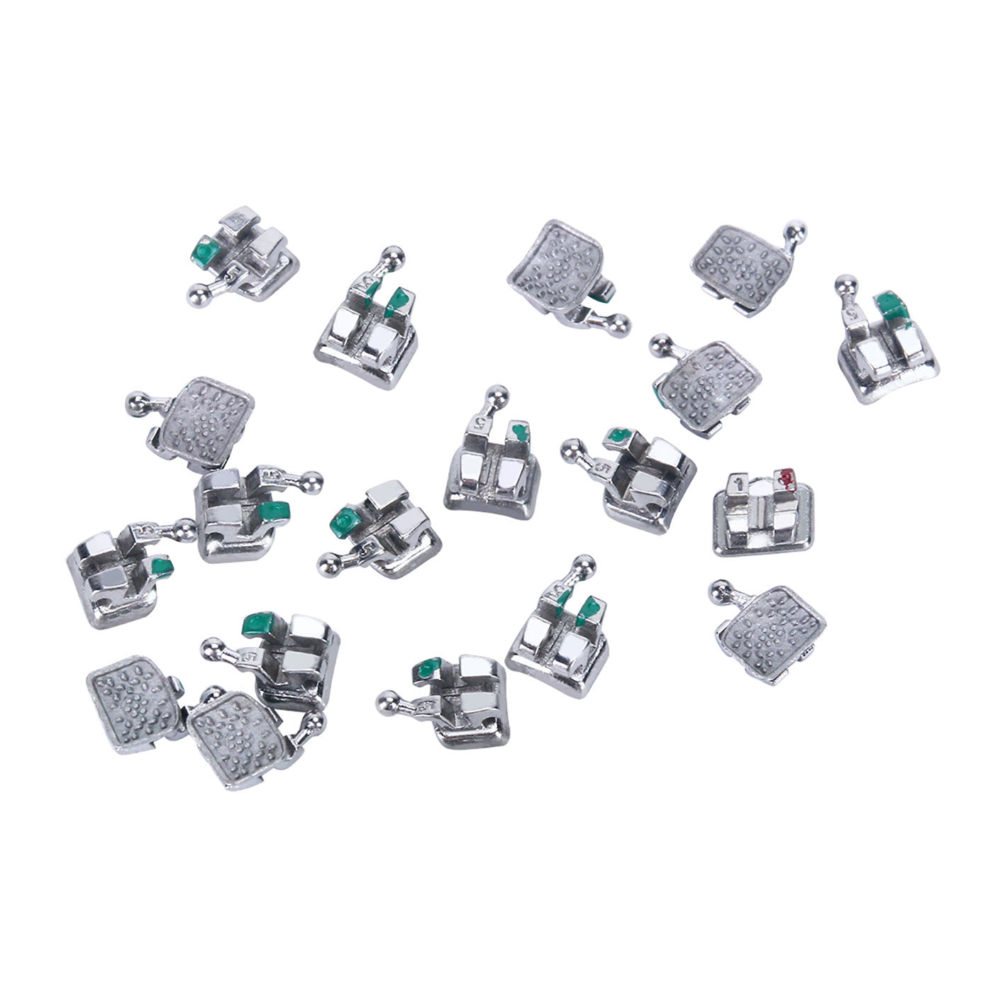 1000pcs AZDENT Dental Metal Brackets Monoblock Full Sizes 50 Sets/Box - azdentall.com