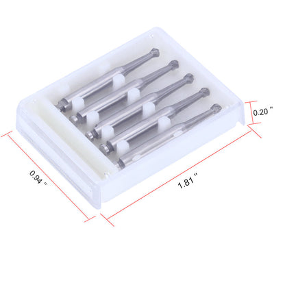 Dental RA #6 Round Carbide Bur for Slow Speed Latch 1.8mm 5pcs/Box-azdentall.com