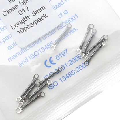 AZDENT Dental Orthodontic Accessory Closed Coil Spring 0.012 9mm 10pcs/Bag - azdentall.com