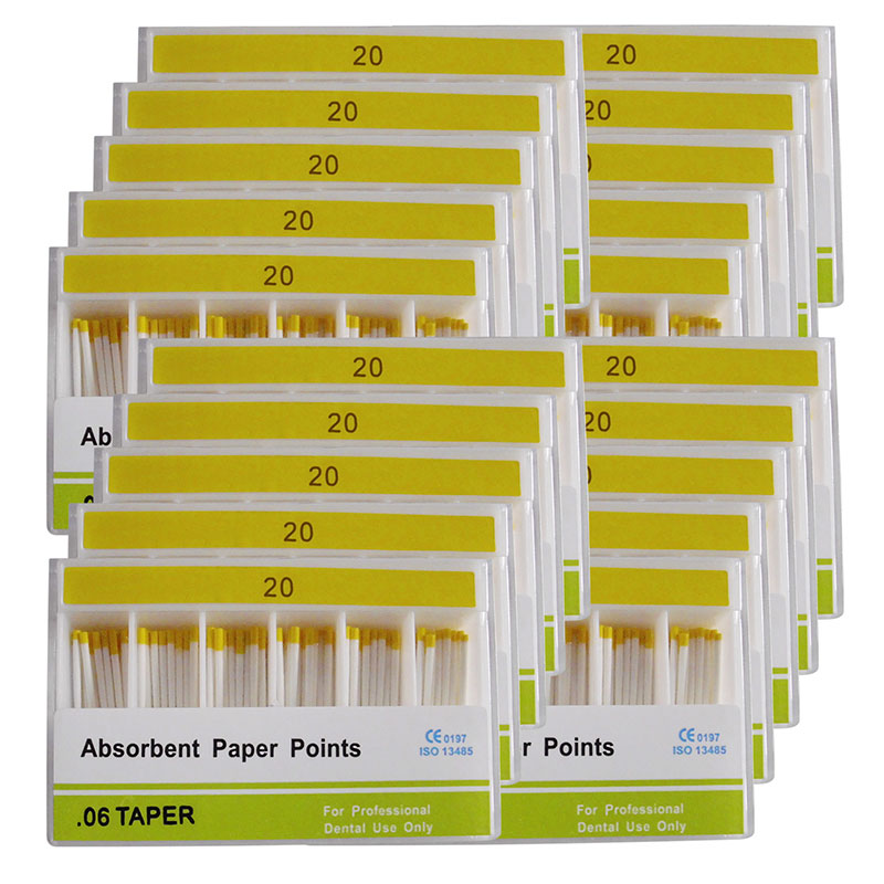 Absorbent Paper Points #15-40 Taper Size 0.06 Color Coded 7 Models 100/Box-azdentall.com