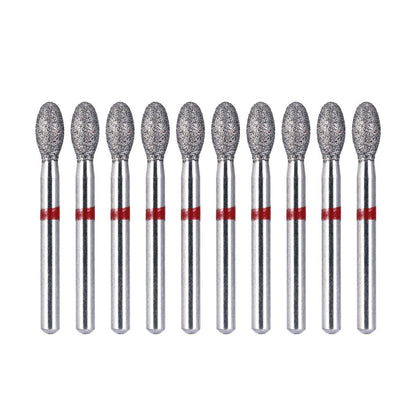 AZDENT Diamond Bur FG 379-023F Football Red 10pcs/Kit-azdentall.com