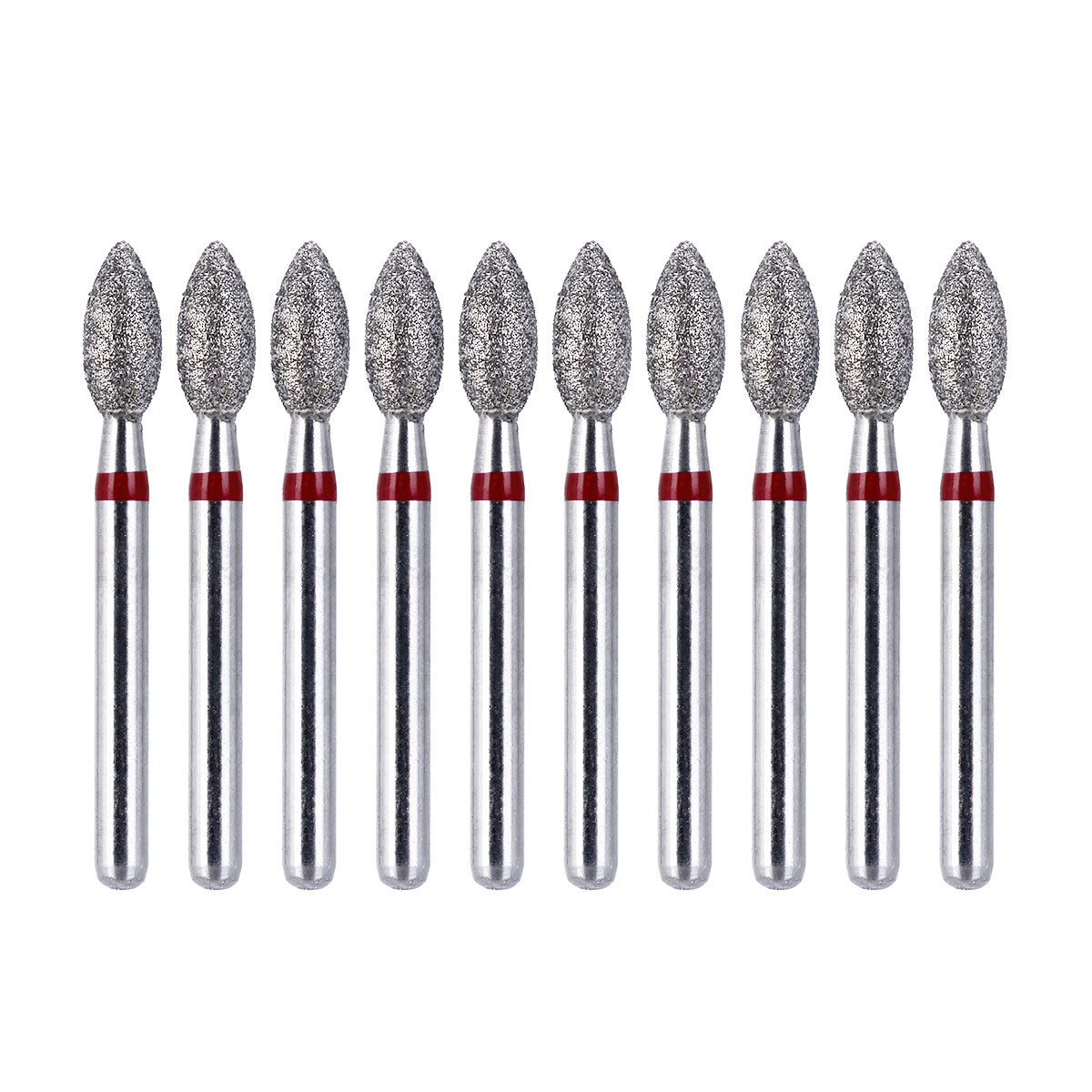 AZDENT Diamond Bur FG 368-023F Football Red 10pcs/Kit-azdentall.com