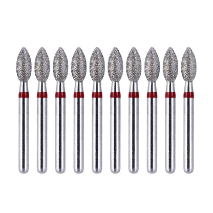 AZDENT Diamond Bur FG 368-023F Football Red 10pcs/Kit-azdentall.com