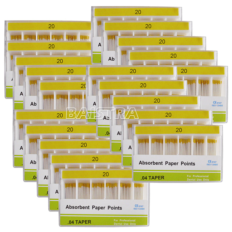 Absorbent Paper Points #15-40 Taper Size 0.04 Color Coded 7 Models 100/Box-azdentall.com