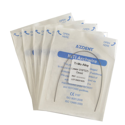 AZDENT Arch Wire TMA Beta Ti-Mo Alloy Rectangular Full Size 1 pc/Pack-azdentall.com