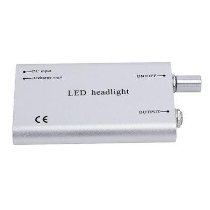 Dental LED Head Light Rechargeable for Denal Surgery Loupes, 3W LED Power, Silver Color