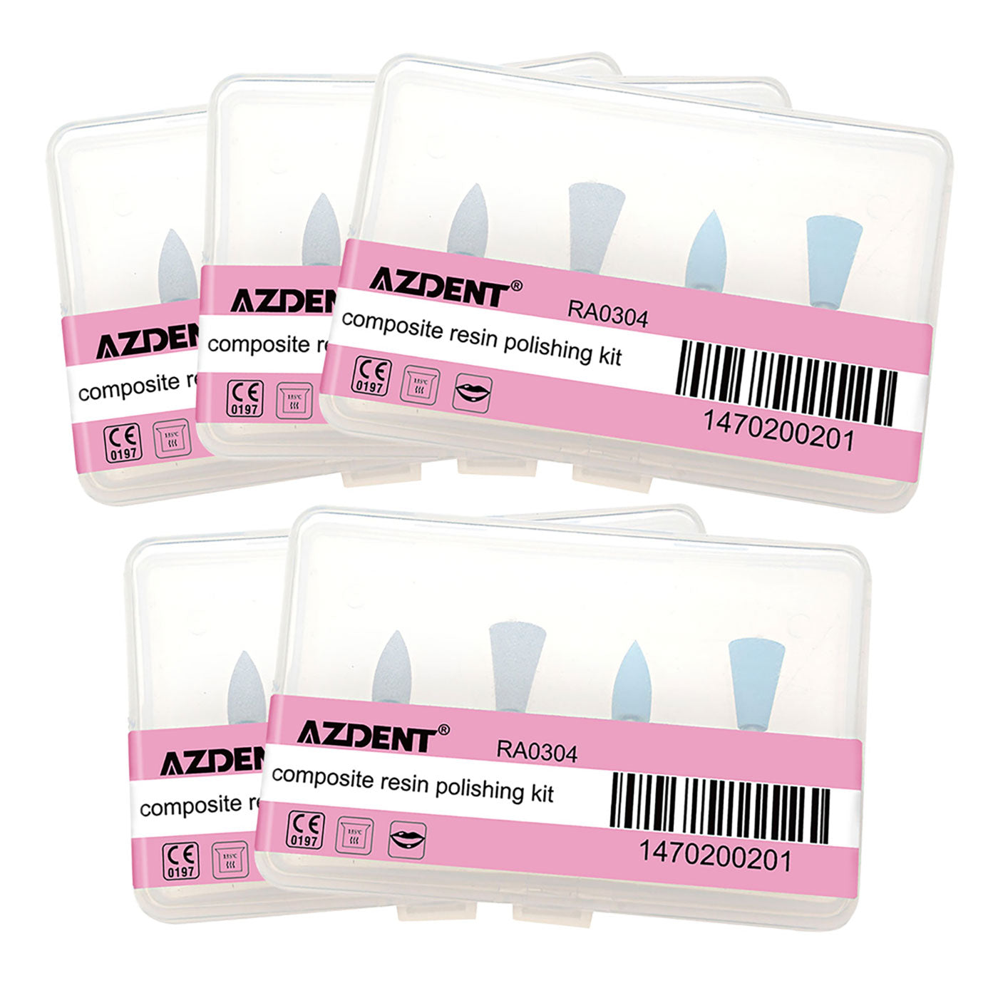 AZDENT Dental Polishing Simple Kit RA 0304 for Composite Resin 4pcs/Kit-azdentall.com