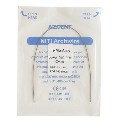 AZDENT Arch Wire TMA Beta Ti-Mo Alloy Rectangular Full Size 1 pc/Pack-azdentall.com