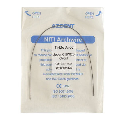 AZDENT Arch Wire TMA Beta Ti-Mo Alloy Rectangular Full Size 1 pc/Pack-azdentall.com