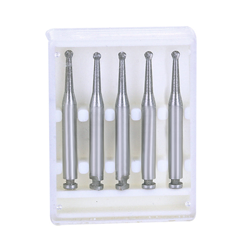 Dental RA #4 Round Carbide Bur for Slow Speed Latch 1.4mm 5pcs/Box-azdentall.com