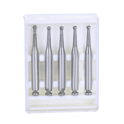 Dental RA #4 Round Carbide Bur for Slow Speed Latch 1.4mm 5pcs/Box-azdentall.com