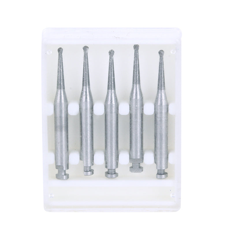 Dental RA #2 Round Carbide Bur for Slow Speed Latch 1mm 5pcs/Box-azdentall.com