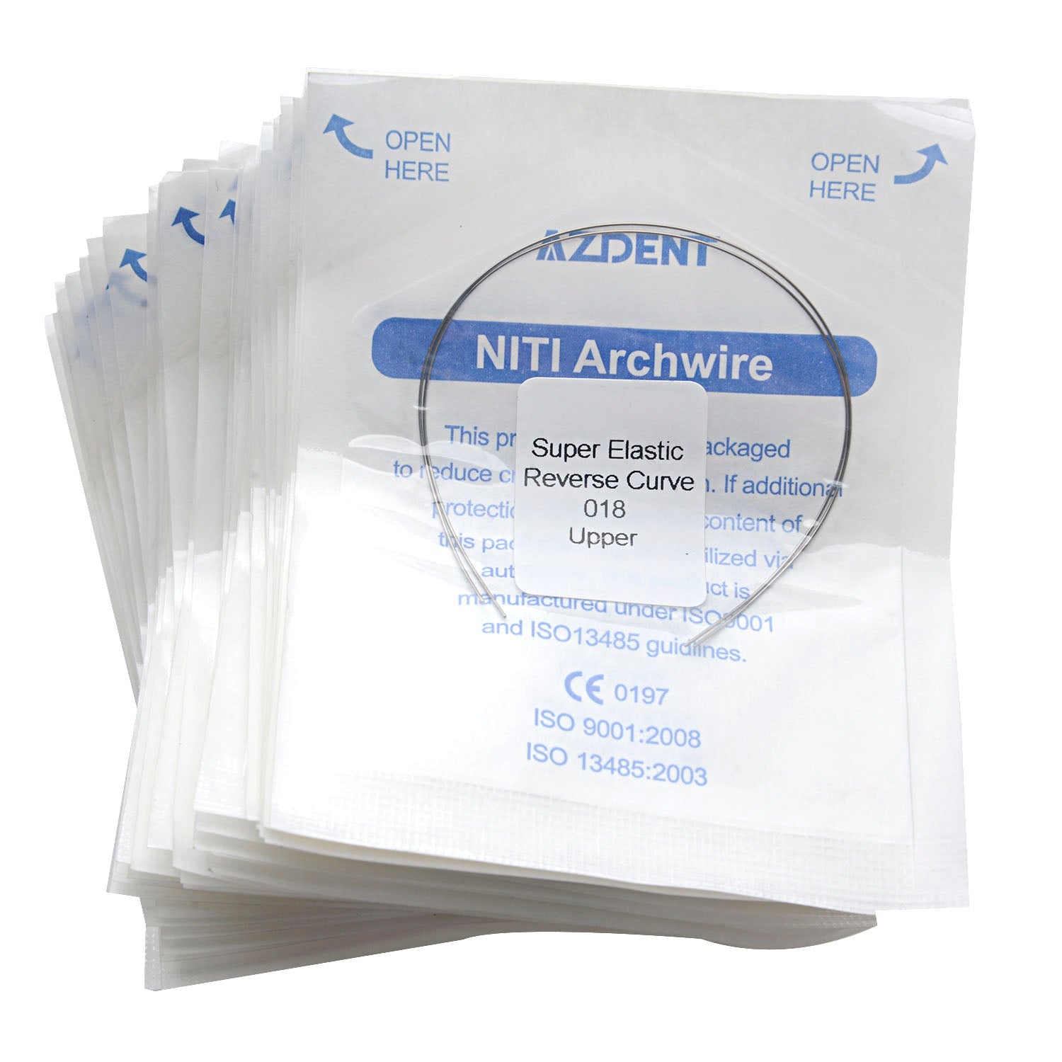 AZDENT Archwire Niti Reverse Curve Round Full Size 2pcs/Pack-azdentall.com