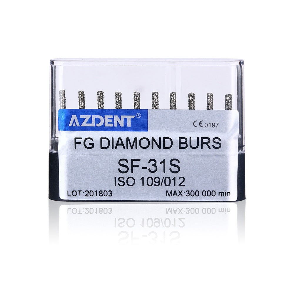 AZDENT FG Diamond Burs SF-31S 10pcs/Box-azdentall.com