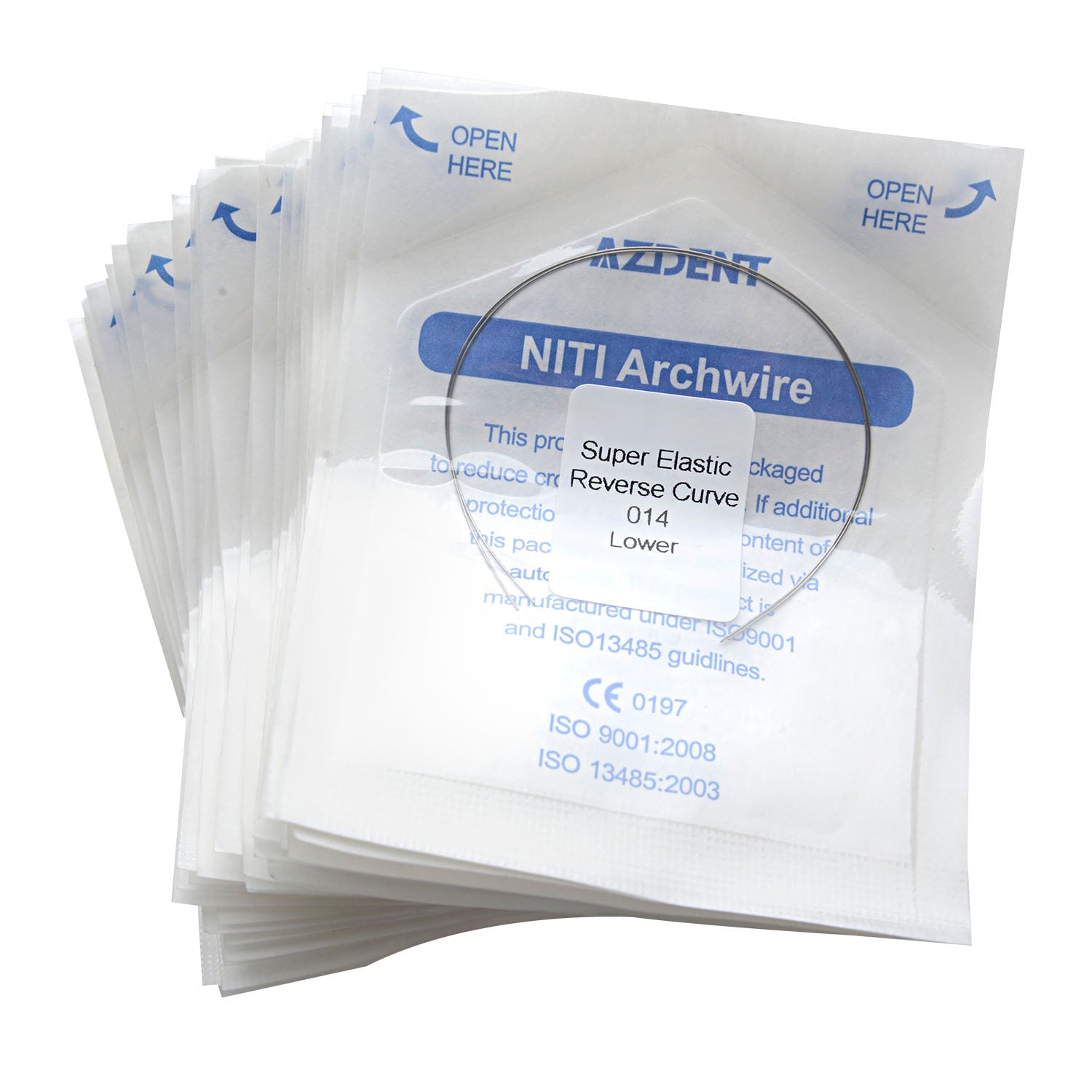 AZDENT Archwire Niti Reverse Curve Round Full Size 2pcs/Pack-azdentall.com