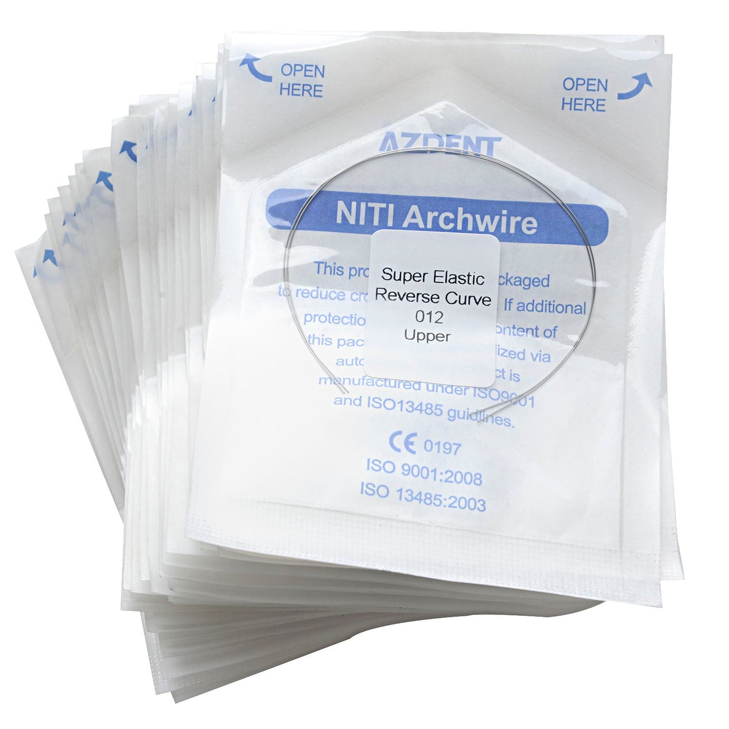 AZDENT Archwire Niti Reverse Curve Round Full Size 2pcs/Pack-azdentall.com