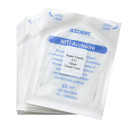 AZDENT Archwire NiTi Super Elastic Colored Coated Ovoid Round Full Size 1pcs/Pack-azdentall.com