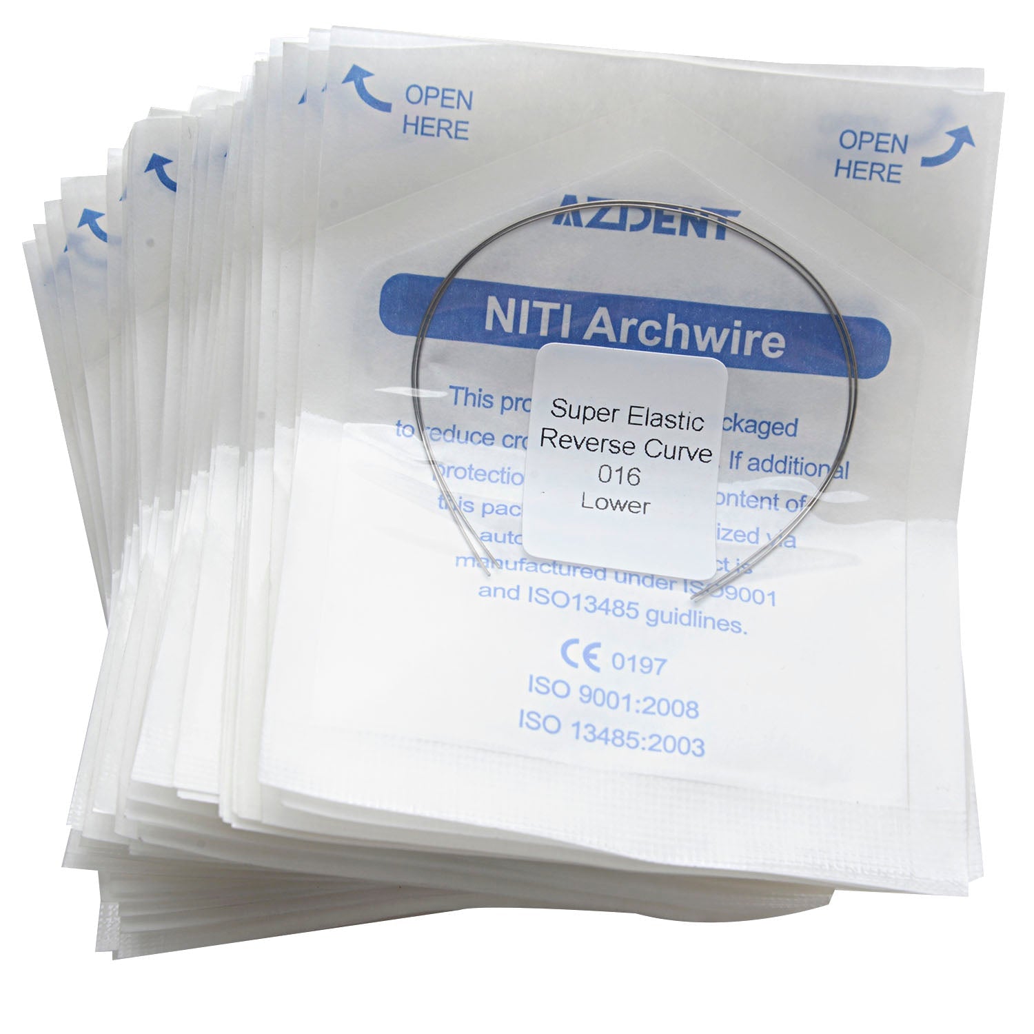 AZDENT Archwire Niti Reverse Curve Round Full Size 2pcs/Pack-azdentall.com