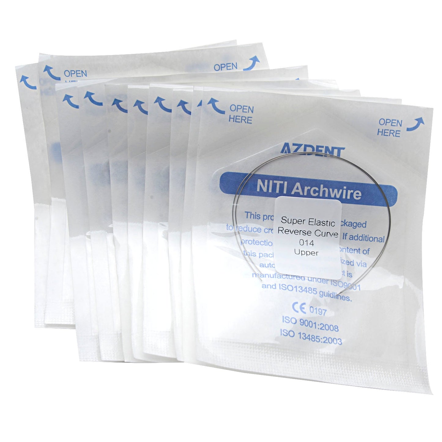 AZDENT Archwire Niti Reverse Curve Round Full Size 2pcs/Pack-azdentall.com