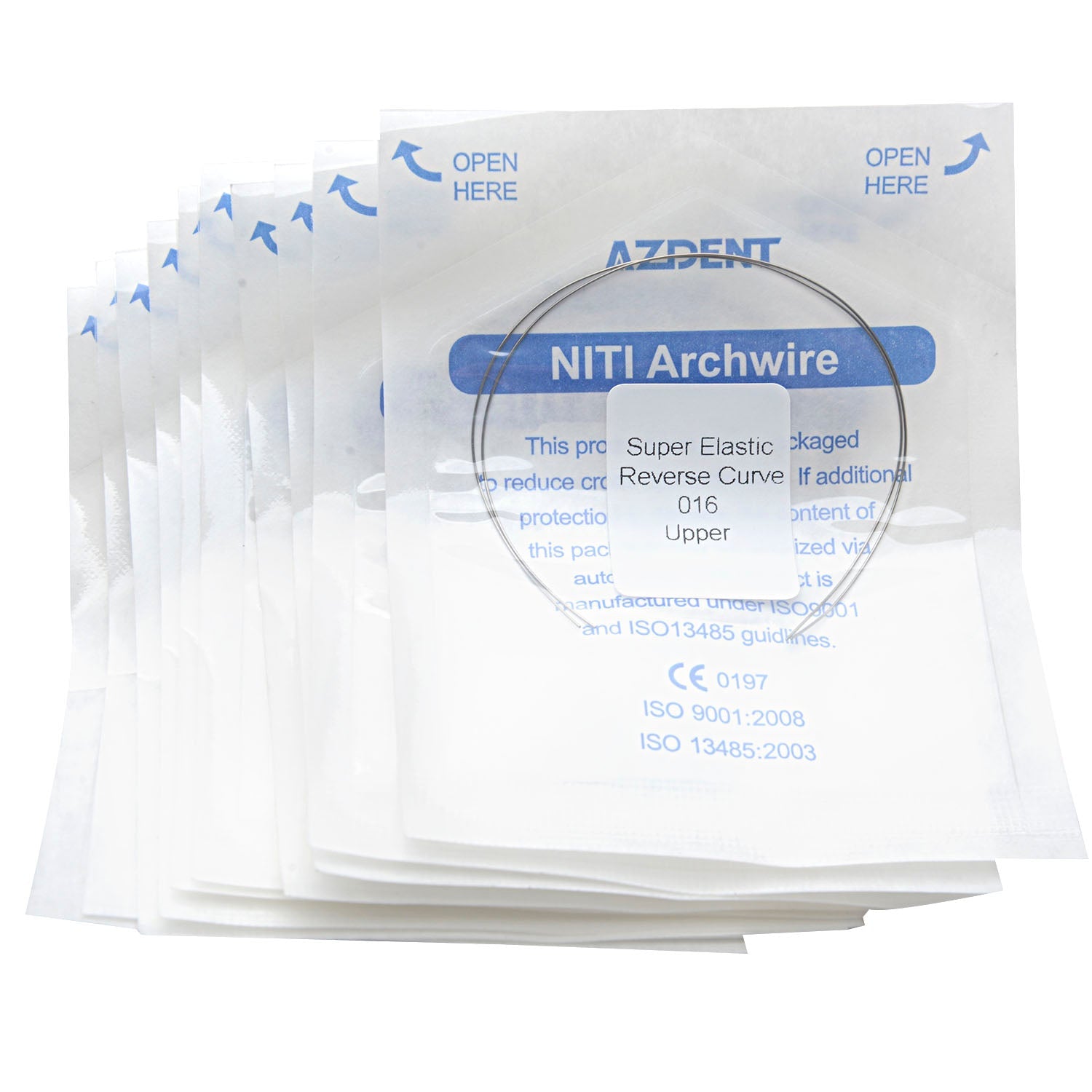 AZDENT Archwire Niti Reverse Curve Round Full Size 2pcs/Pack-azdentall.com