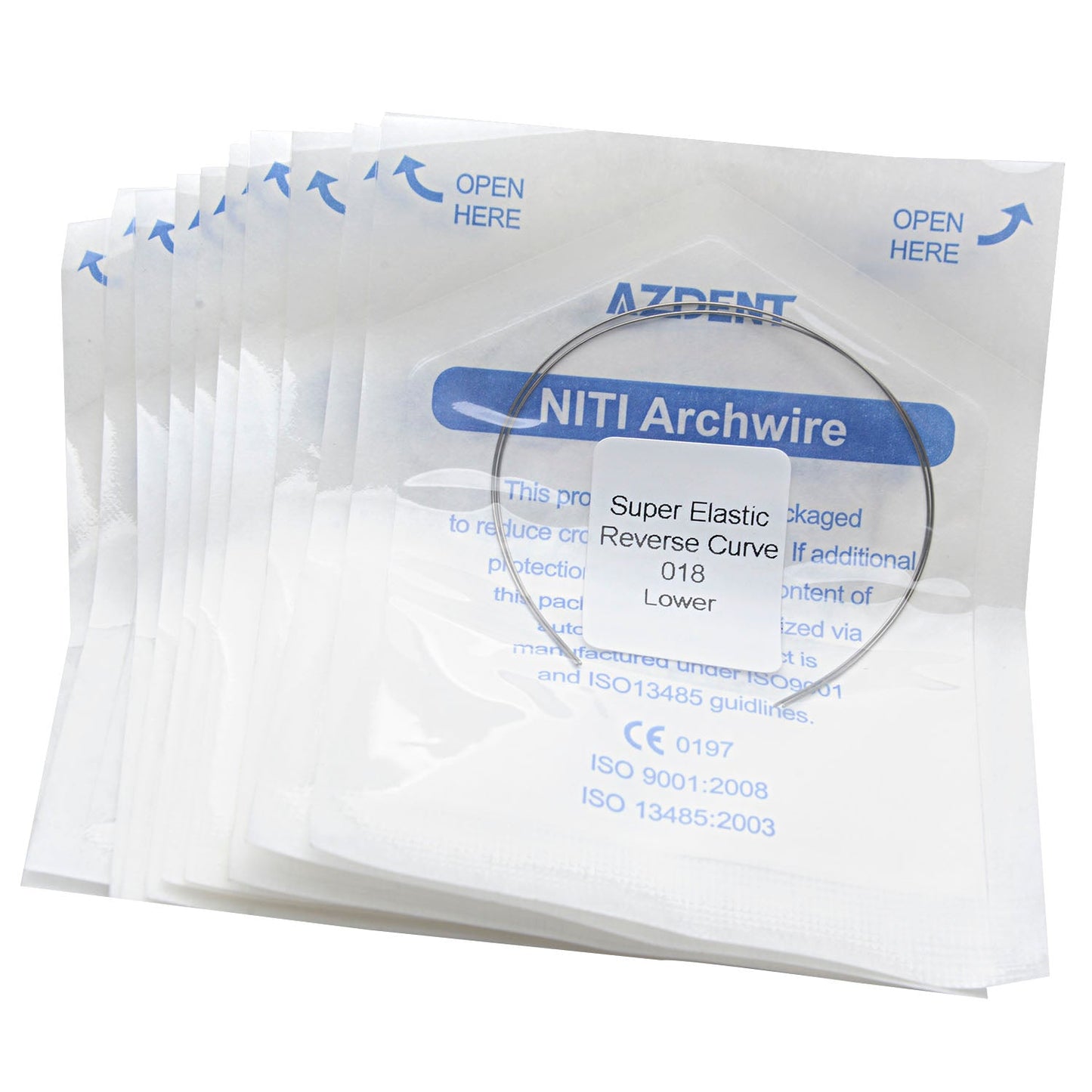 AZDENT Archwire Niti Reverse Curve Round Full Size 2pcs/Pack-azdentall.com