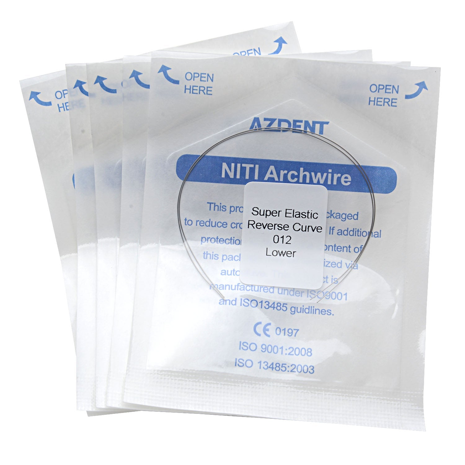 AZDENT Archwire Niti Reverse Curve Round Full Size 2pcs/Pack-azdentall.com