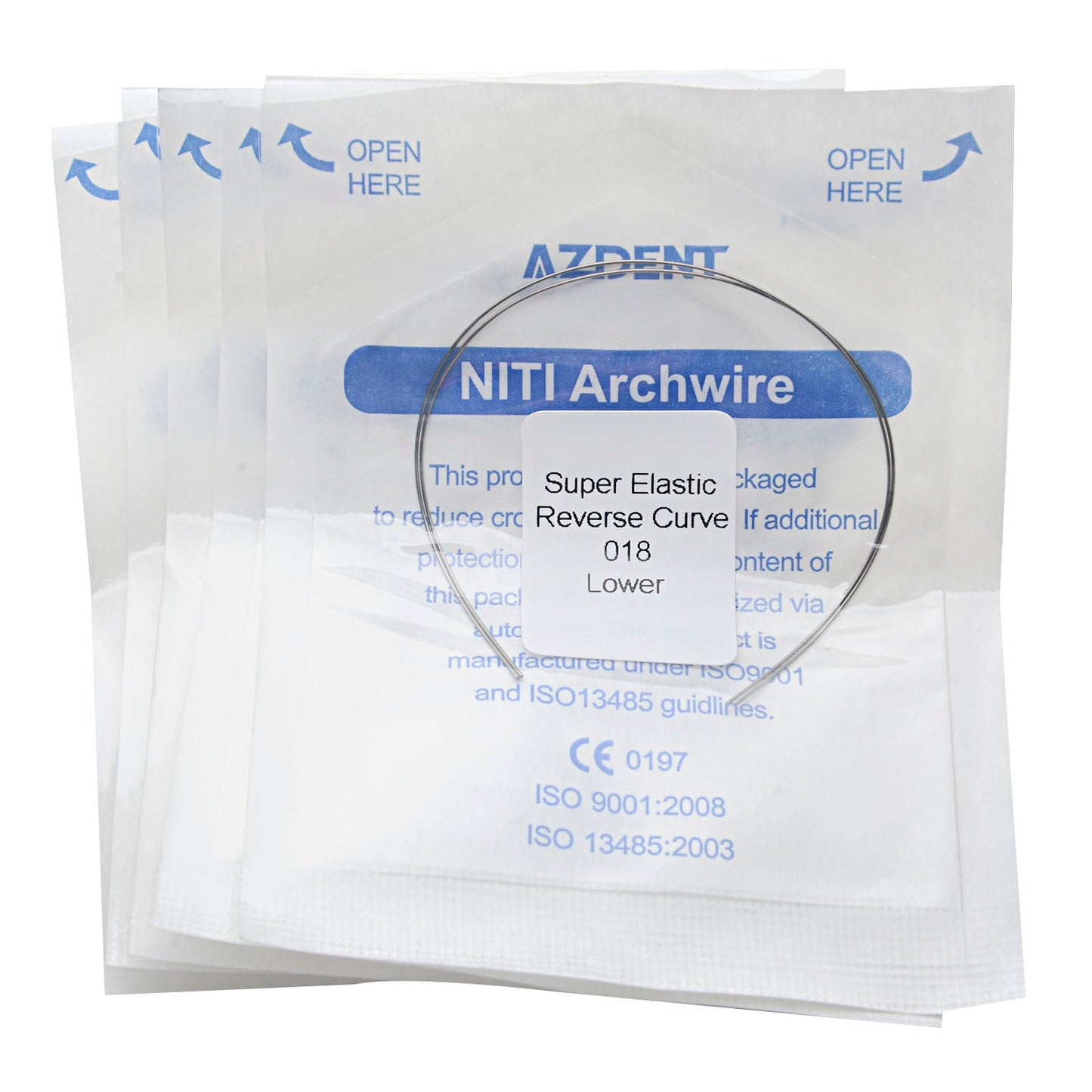 AZDENT Archwire Niti Reverse Curve Round Full Size 2pcs/Pack-azdentall.com