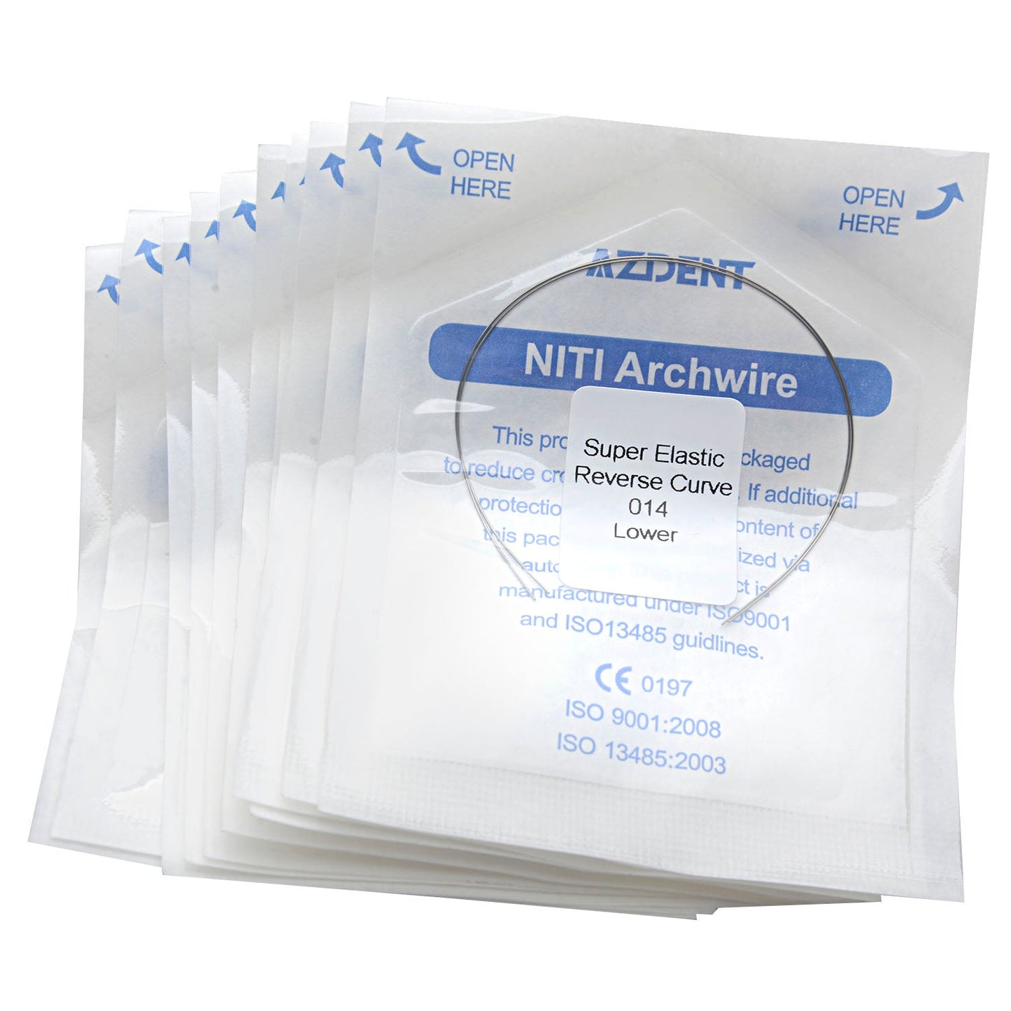 AZDENT Archwire Niti Reverse Curve Round Full Size 2pcs/Pack-azdentall.com