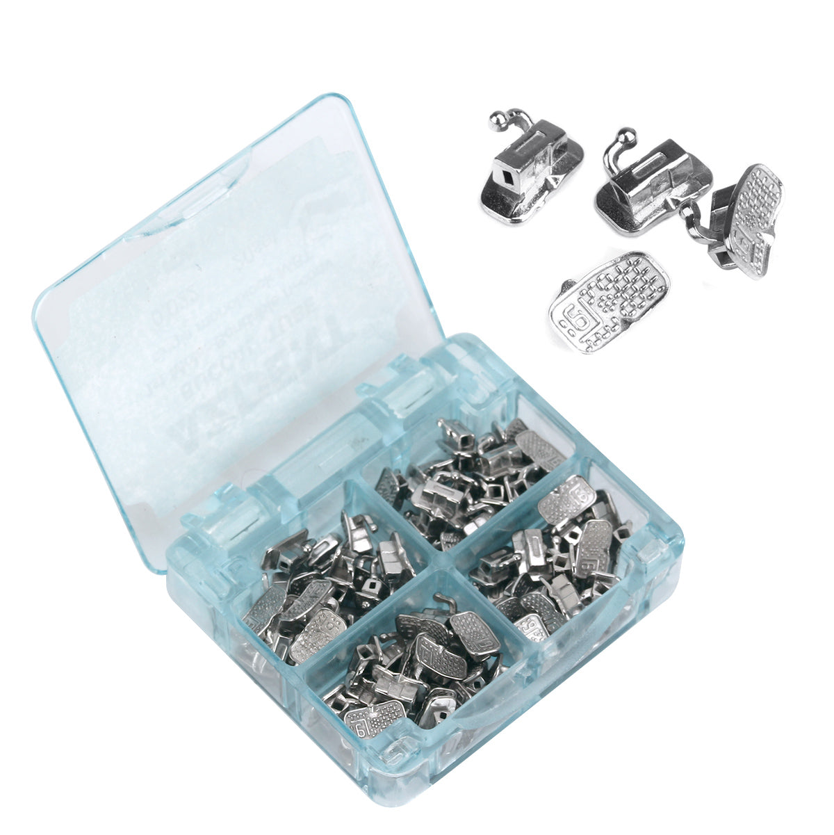 AZDENT Dental Orthodontic Buccal Tube 1st Molar Bondable Monoblock Non-convertible MBT 0.022 20Sets/Box - azdentall.com