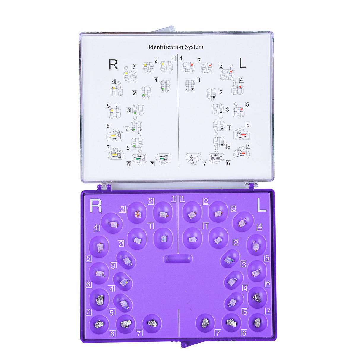 AZDENT Dental Orthodontic Ceramic Bracket Positioning Monocrystalline Sapphire Buccal Tube Mini Roth/MBT 0.022 345Hooks 28pcs/Kit - azdentall.com