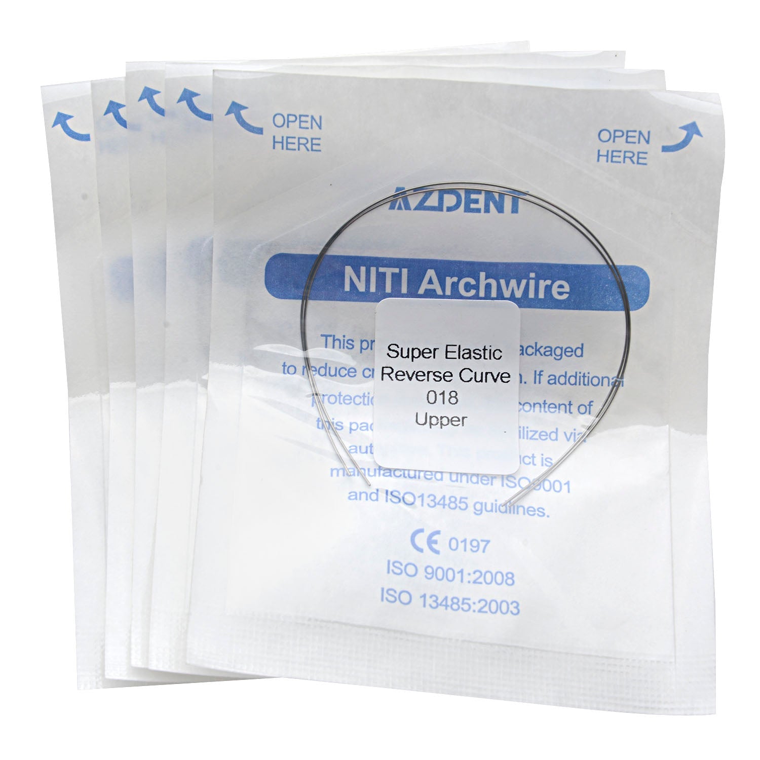 AZDENT Archwire Niti Reverse Curve Round Full Size 2pcs/Pack-azdentall.com