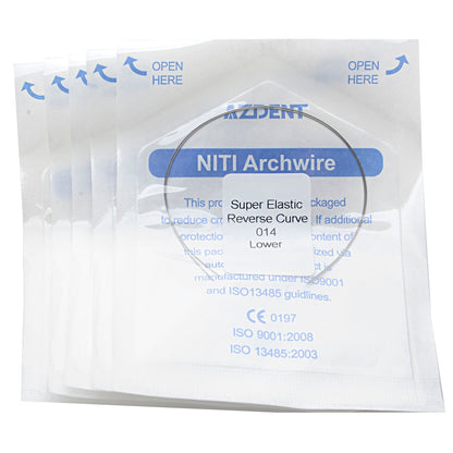 AZDENT Archwire Niti Reverse Curve Round Full Size 2pcs/Pack-azdentall.com