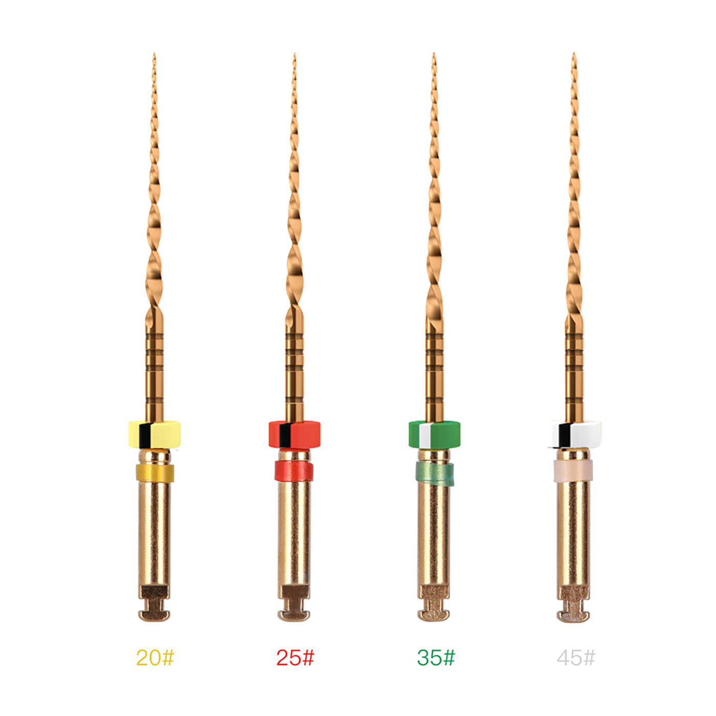 AZDENT Dental Niti Rotary Engine Files Reciprocating Root Canal 25mm 4Pcs/Pack-azdentall.com