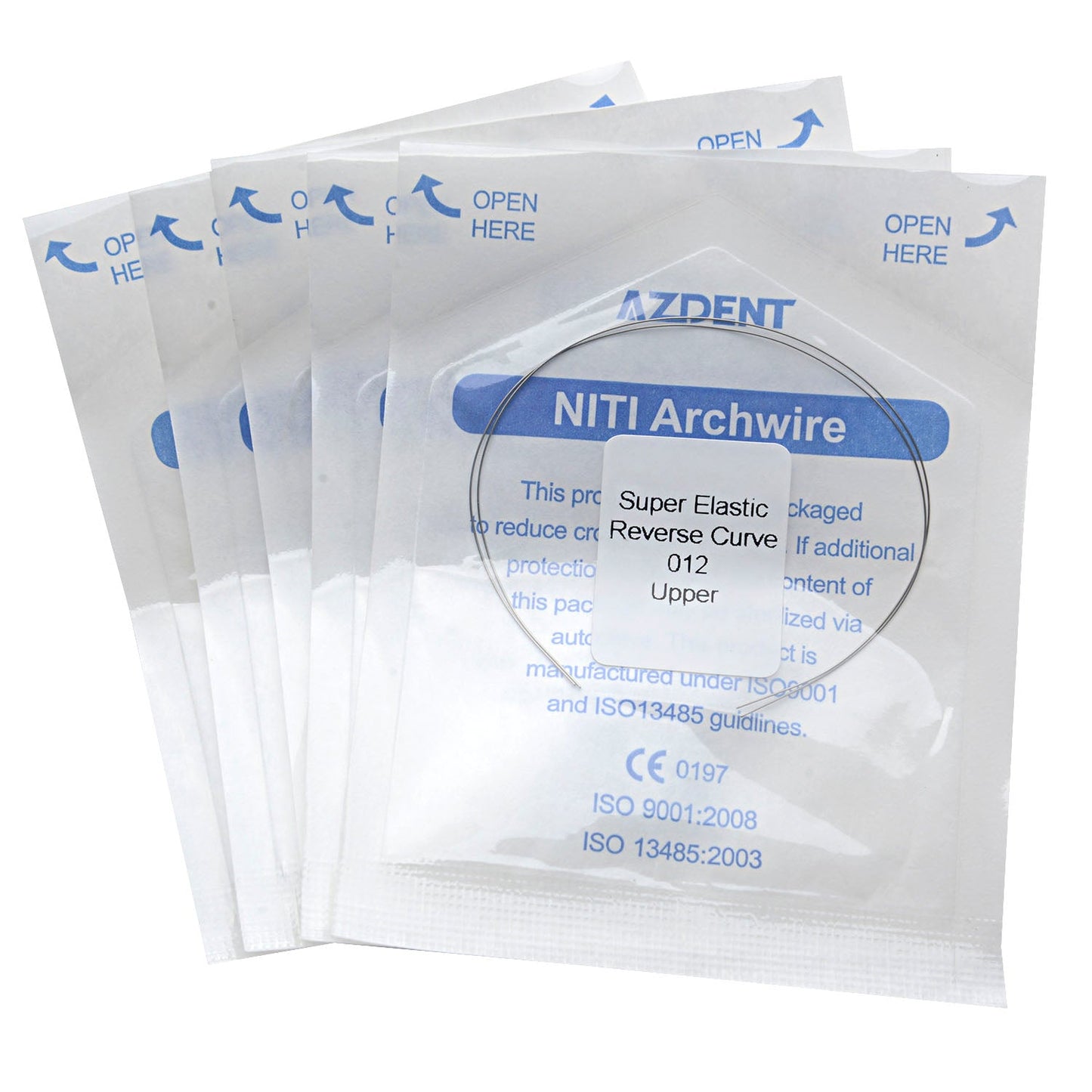 AZDENT Archwire Niti Reverse Curve Round Full Size 2pcs/Pack-azdentall.com