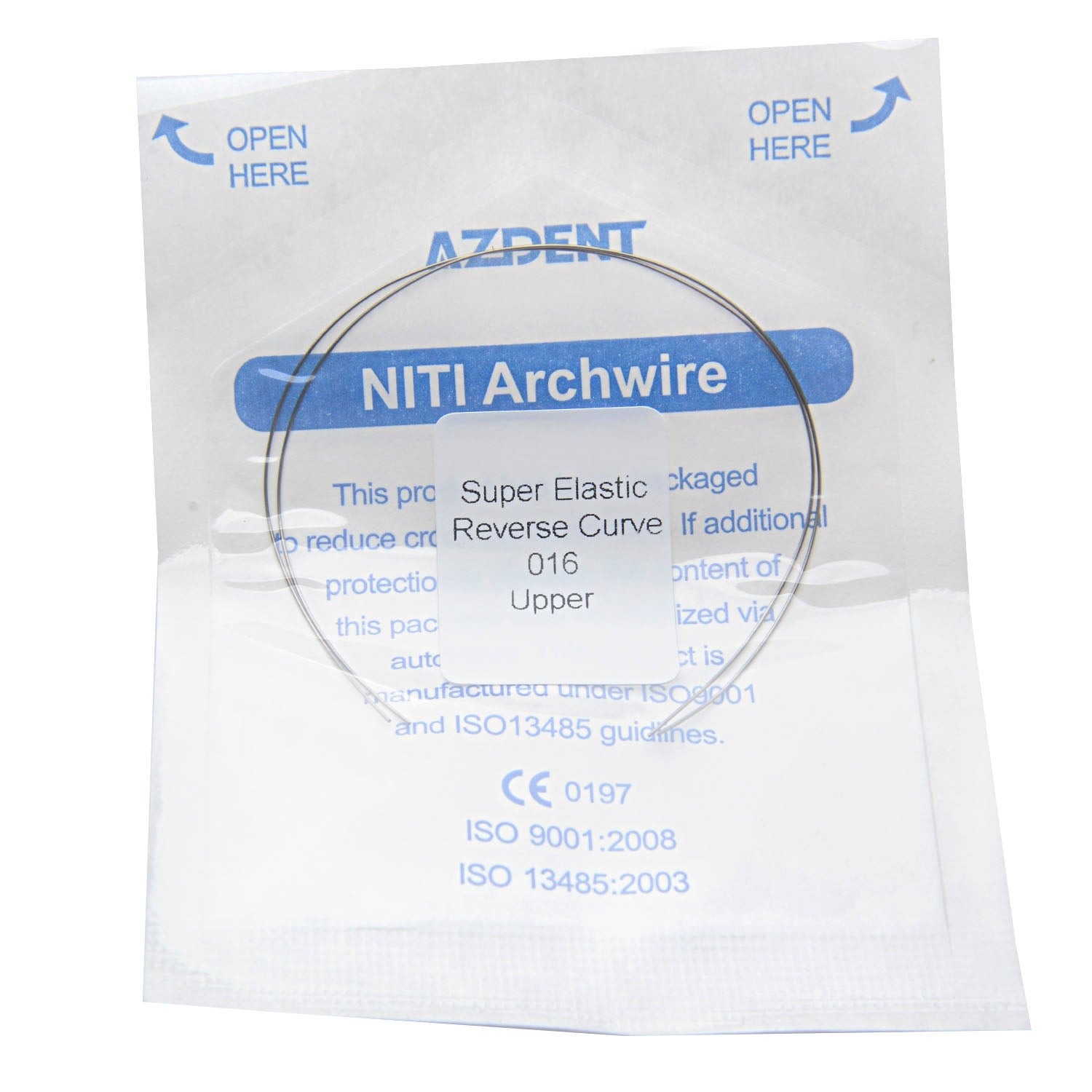 AZDENT Archwire Niti Reverse Curve Round Full Size 2pcs/Pack-azdentall.com