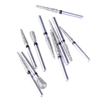 AZDENT Dental Diamond Bur FG-111 Gingival Bevel Burs Kit 10pcs/Kit-azdentall.com